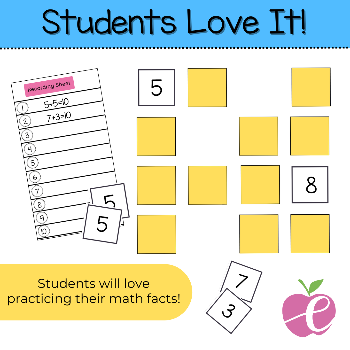 Addition Fluency within 10 Games | Math Game Bundle for 1st & 2nd Grade