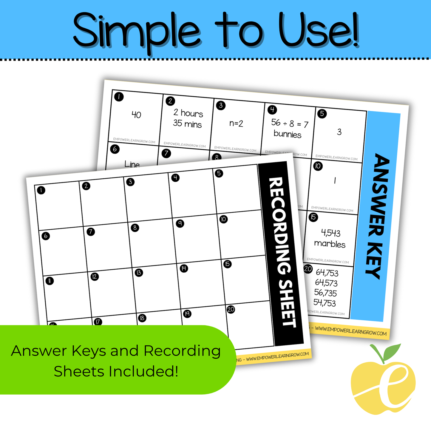 3rd Grade State Test Prep Math Bundle – Jeopardy Review Game & Task Cards