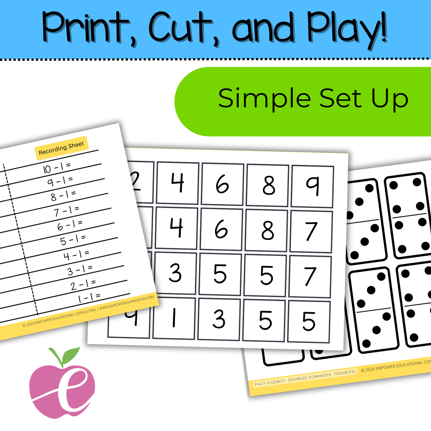 Addition & Subtraction Within 10 | Math Game Bundle for Kindergarten- 2nd Grade