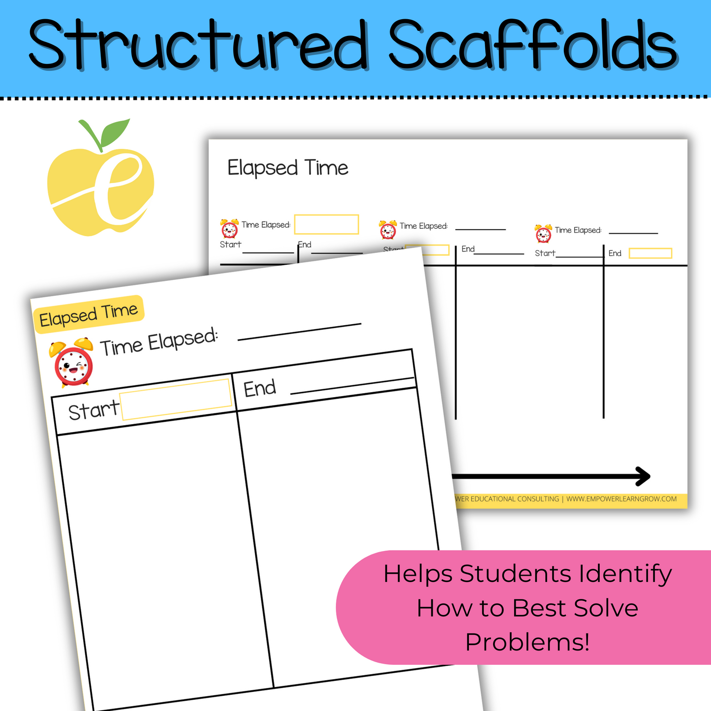 Elapsed Time Activities | Count-by-Time Templates, Workmats, Game & Lesson Plan