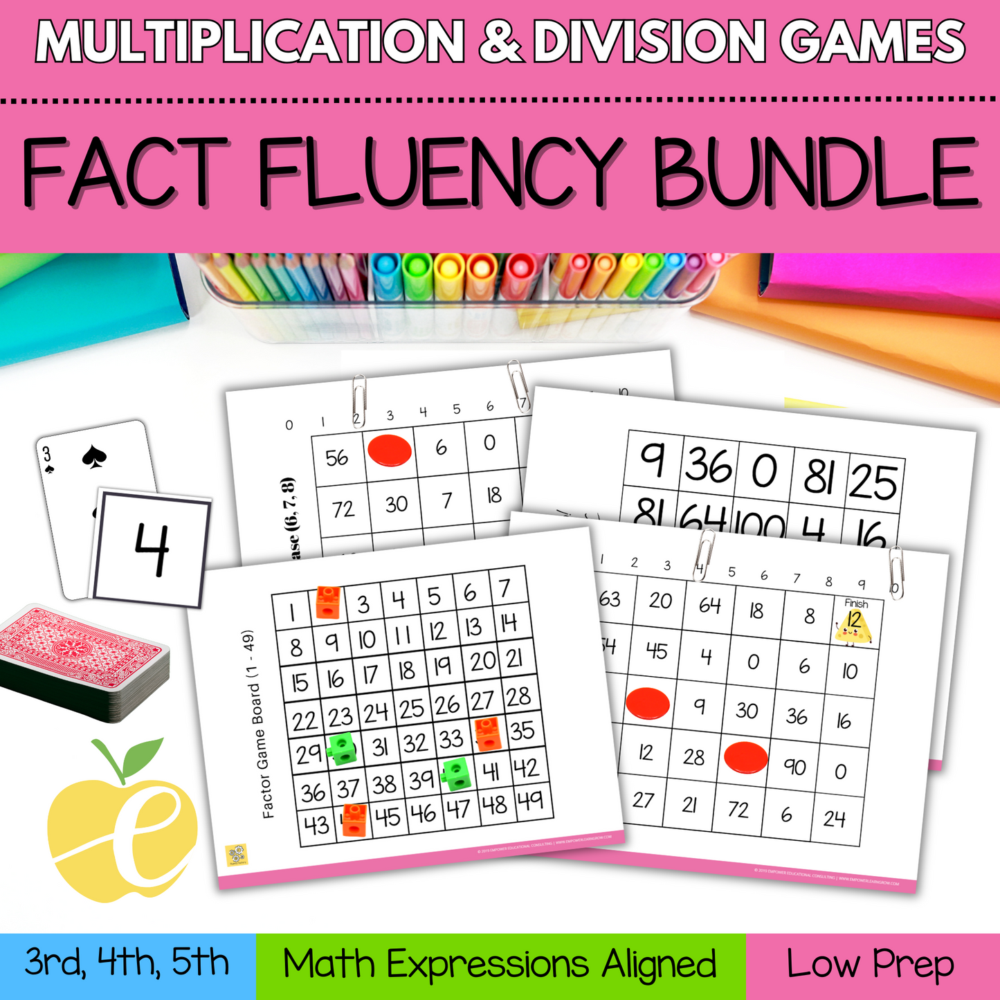Fluency Factory Games: Multiplication & Division Math Games for 3rd, 4th, & 5th