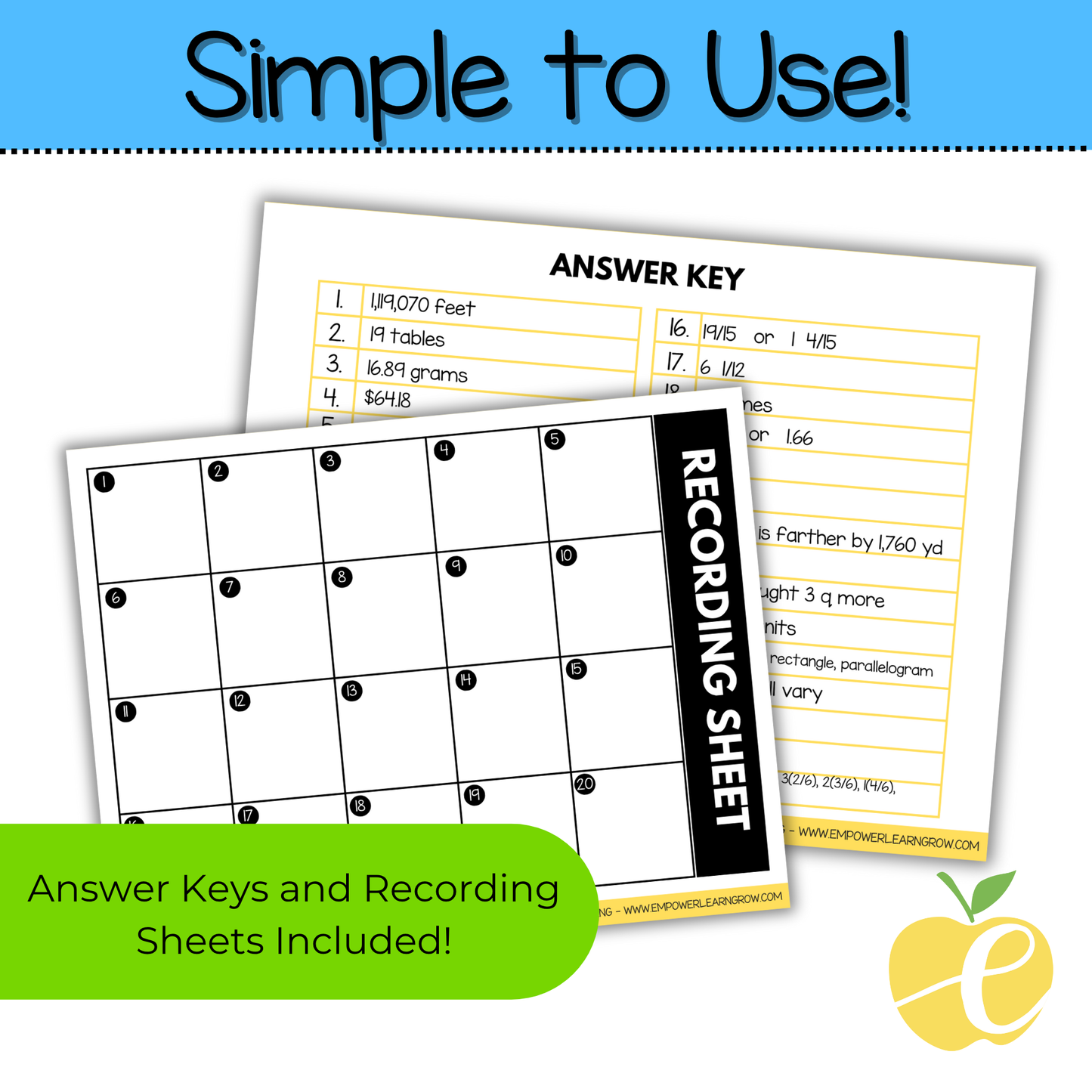 5th Grade State Test Prep Math Bundle – Jeopardy Review Game & Task Cards