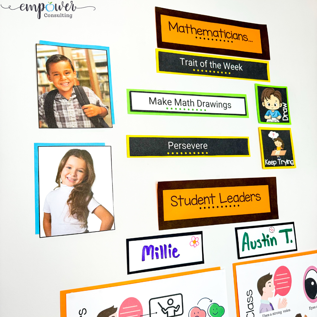 Math Genius Squad Member Set:Math Expressions Math Focus Wall Bulletin Board Set