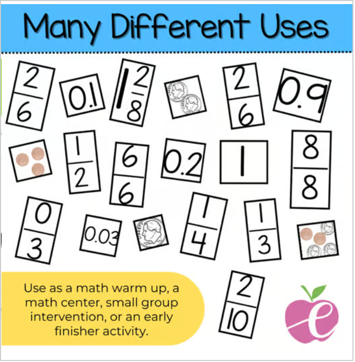 Fractions on a Number Line: 3rd-6th Grade Math Game | Compare & Sort Fractions