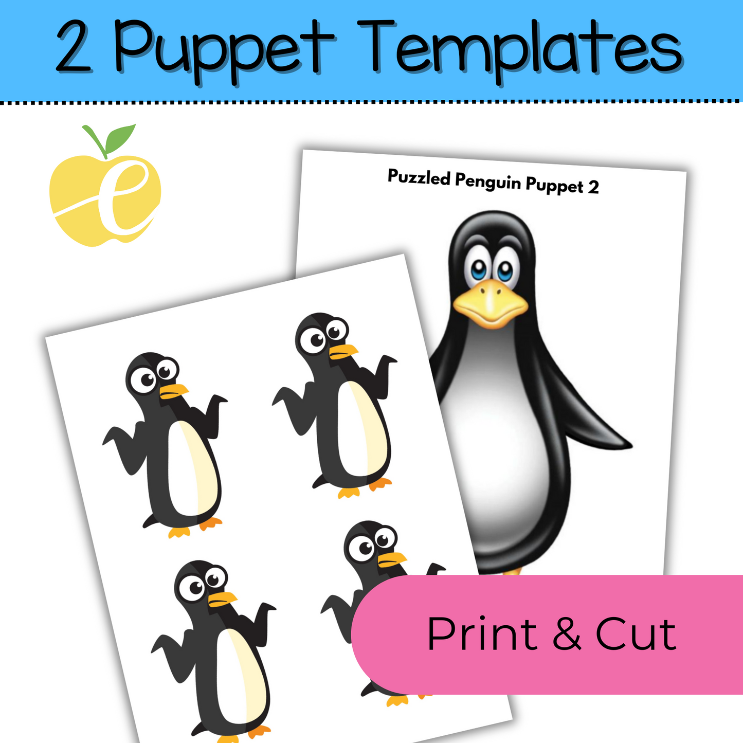 Puzzled Penguin Posters | Free Growth Mindset & SEL Printable for the Classroom
