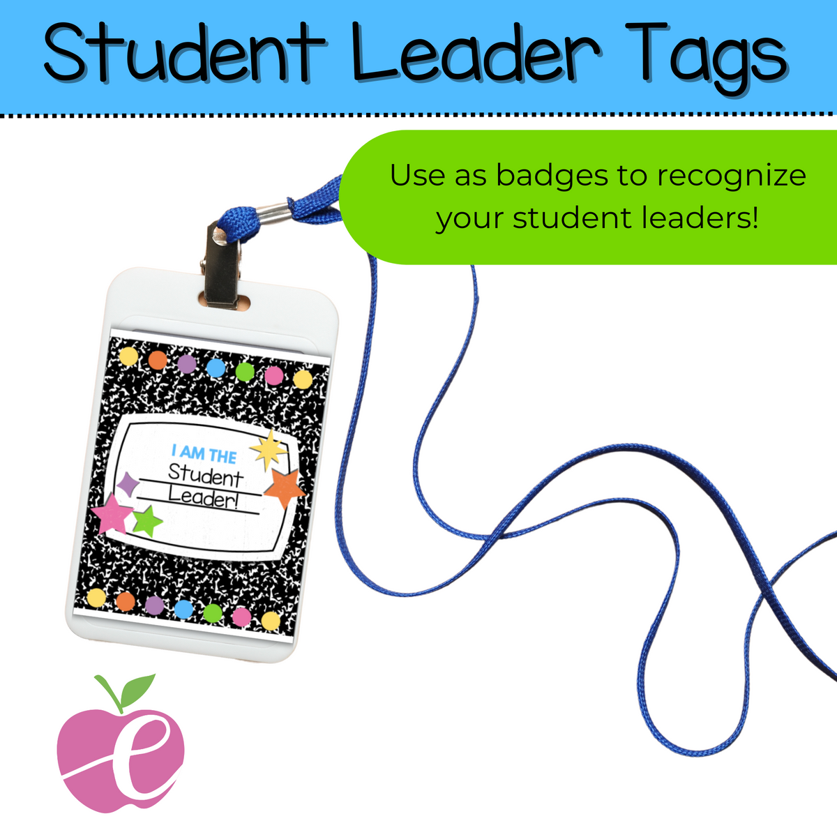 Student Leader Sticker Student Leader Bundle: Name Tags, Certificates, & Name Randomizer ...