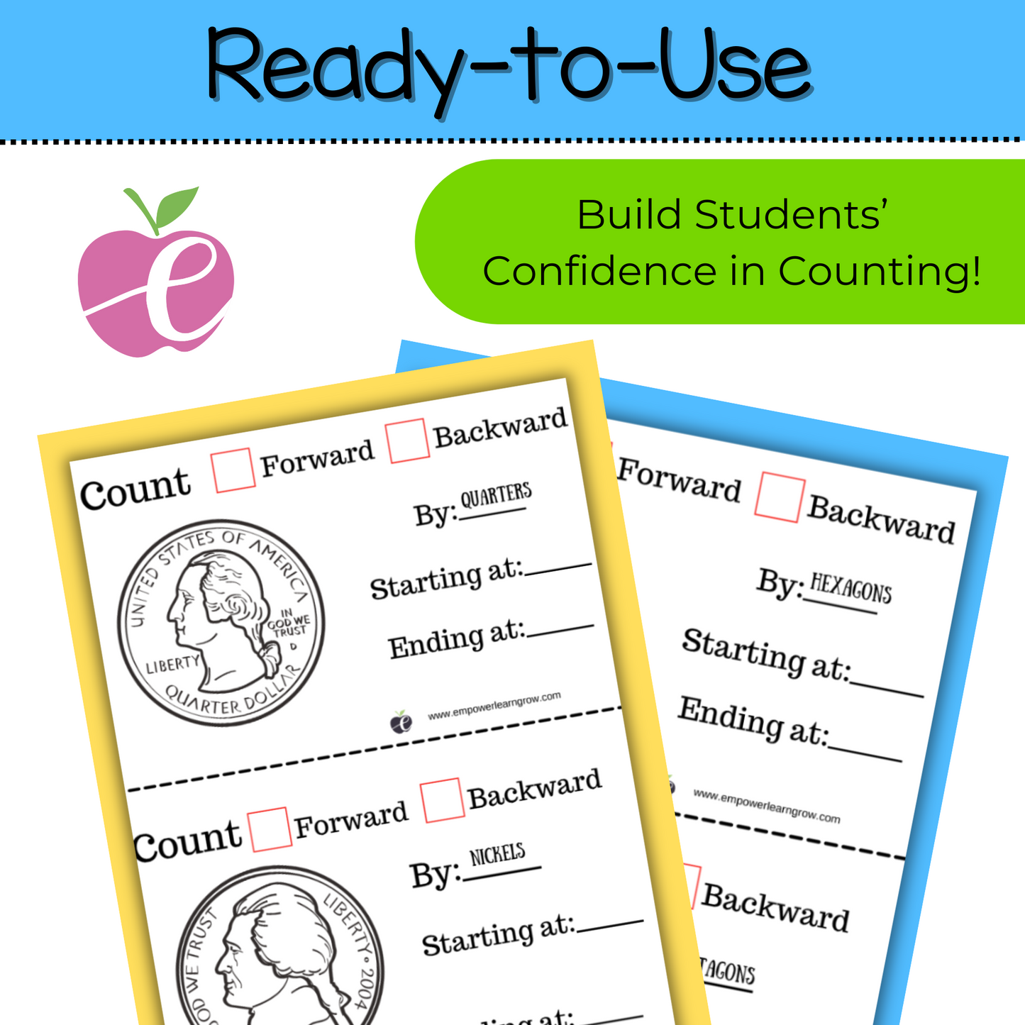 Choral Counting Templates – Build Number Sense with Fractions, Time, Shapes & More!